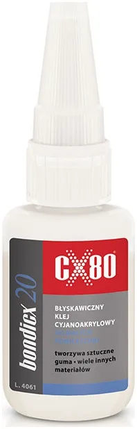 CX80 Bondicx 20, Klej etylocyjanoakrylowy o bardzo niskiej lepkości.