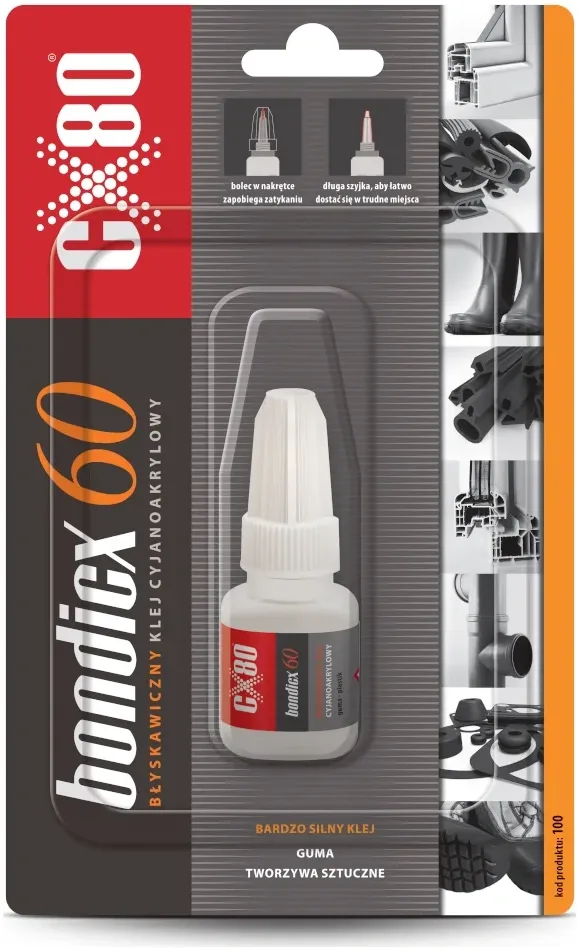 CX80 Klej cyjanoakrylowy bondicx 60 5g