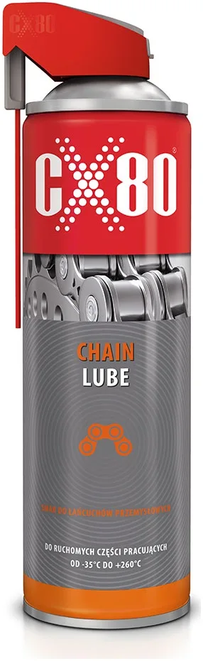 CX80 Chain lube, Smar syntetyczny, szczególnie zalecany do smarowania ruchomych części pracujących w bardzo wysokich temperaturach.