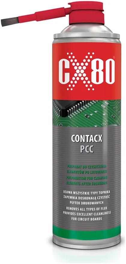 CX80 Contacx pcc, Środek czyszczący usuwający pozostałości po lutowaniu.