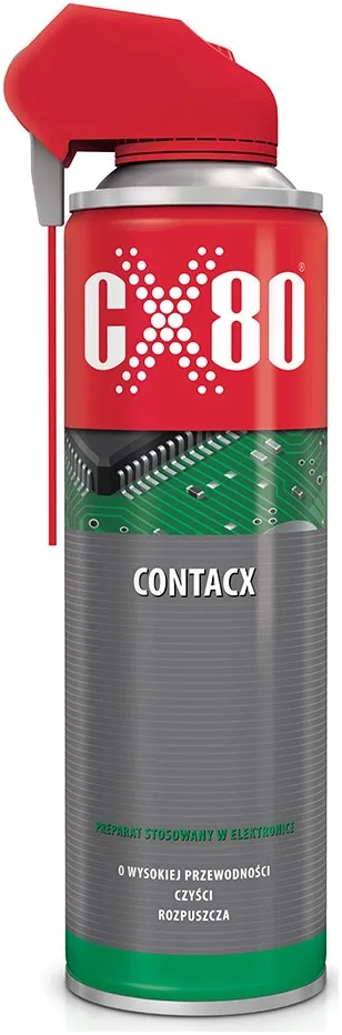 CX80 Contacx, Preparat czyszczący i rozpuszczający, stworzony specjalnie dla elektroniki i elektrotechniki.