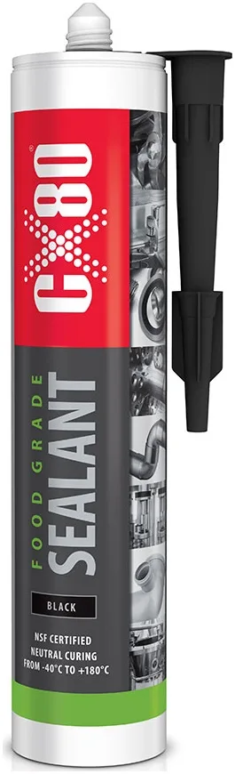 CX80 Food grade sealant szczeliwo silikonowe do uszczelniania połączeń w aplikacjach mających kontakt z żywnością i wodą pitną.