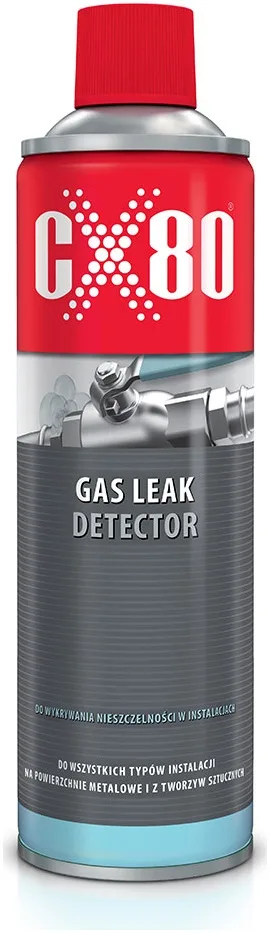 CX80 Gas leak detector preparat do wykrywania nieszczelności w instalacjach sprężonego powietrza i gazu, nawet pod bardzo niskim ciśnieniem.