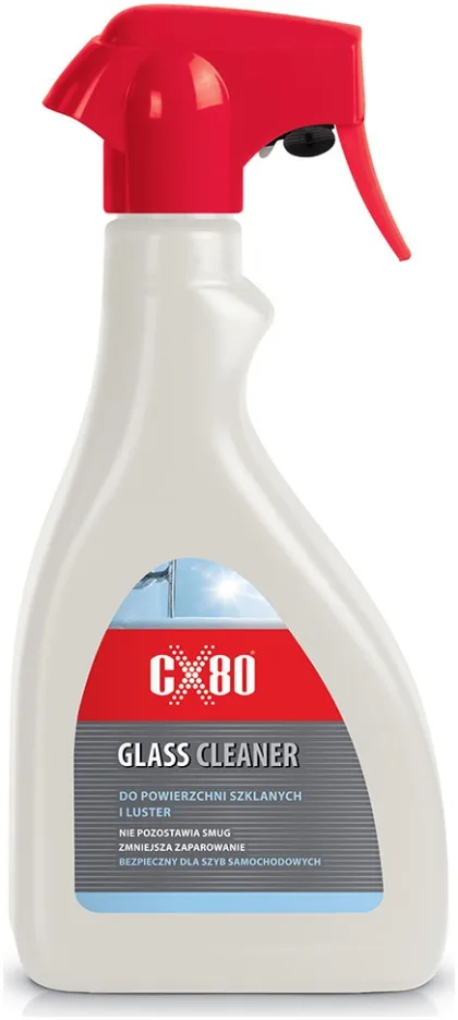 CX80 Glass cleaner, Płyn i pianka z aktywną formułą do powierzchni szklanych i luster.