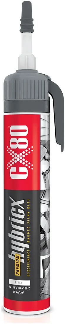 CX80 Hybricx premium, Klej ogólnego zastosowania o wysokim module lepkości, dużej zdolności penetracyjnej i sile łączenia.