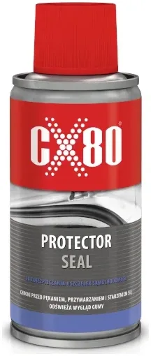 CX80 PROTECTOR SEAL - to preparat który zapewnia całoroczną elastyczność i ochronę uszczelek samochodowych przed pękaniem i przymarzaniem.