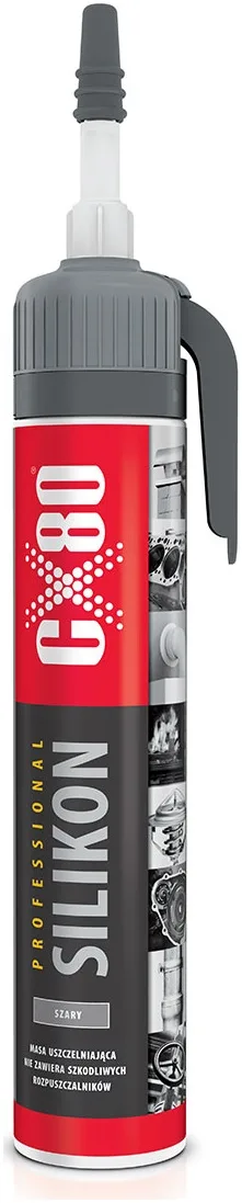CX80 SILIKON PROFESSIONAL EKOLOGICZNY - Trwale elastyczny uszczelniacz niezawierający szkodliwych rozpuszczalników, o doskonałej przyczepności.