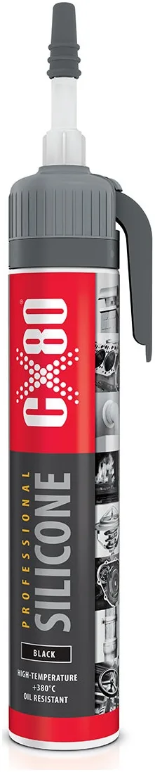 CX80 SILIKON PROFESSIONAL - Olejoodporny uszczelniacz, wytrzymały na bardzo długie działanie niskich i wysokich temperatur od -65°C do +260°C.