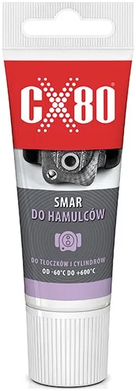 CX80 Smar do hamulców do tłoczków, prowadnic i cylindrów hamulcowych.