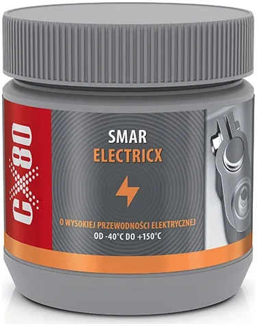 CX80 SMAR ELECTRICX - Smar plastyczny na bazie olejów syntetycznych. Przeznaczony do smarowania każdego typu maszyn pracujących w wysokich temperaturach, lekko...