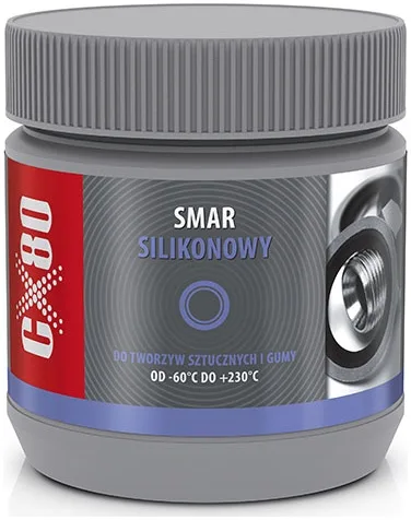 CX80 Smar silikonowy Bezbarwny smar o wysokiej lepkości do tworzyw sztucznych i gumy.